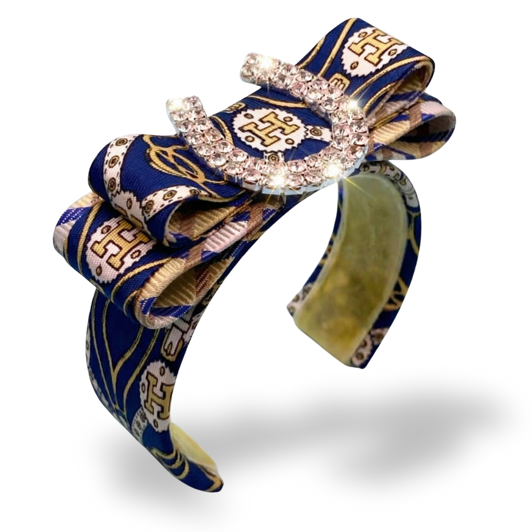 Hermes Necktie Cuff Bracelet by Flock by Wild for Vintage Luxe Up