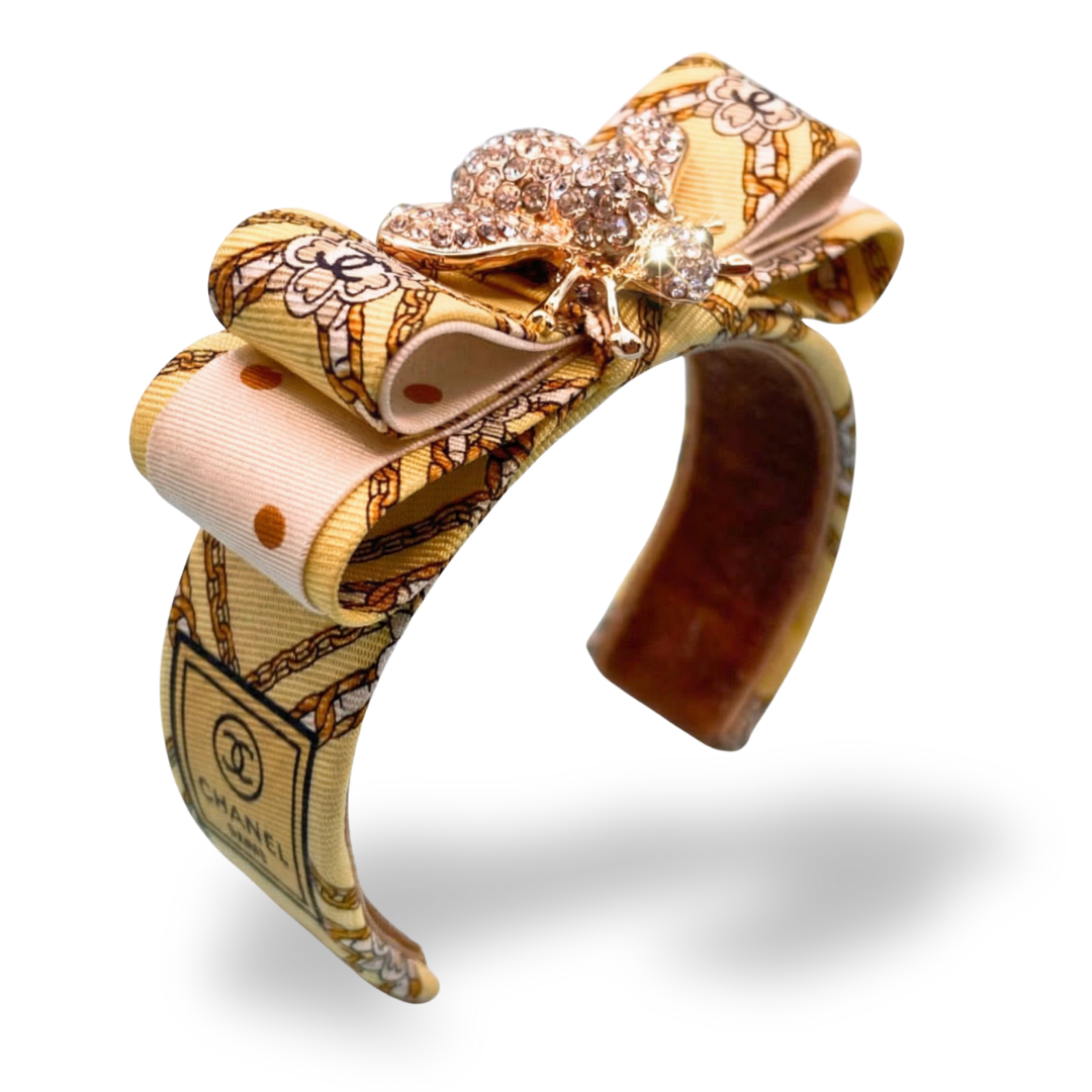 Chanel Necktie Cuff Bracelet by Flock by Wild for Vintage Luxe Up