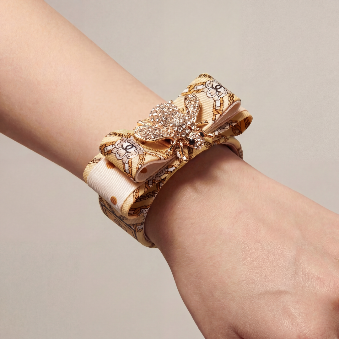 Chanel Necktie Cuff Bracelet by Flock by Wild for Vintage Luxe Up
