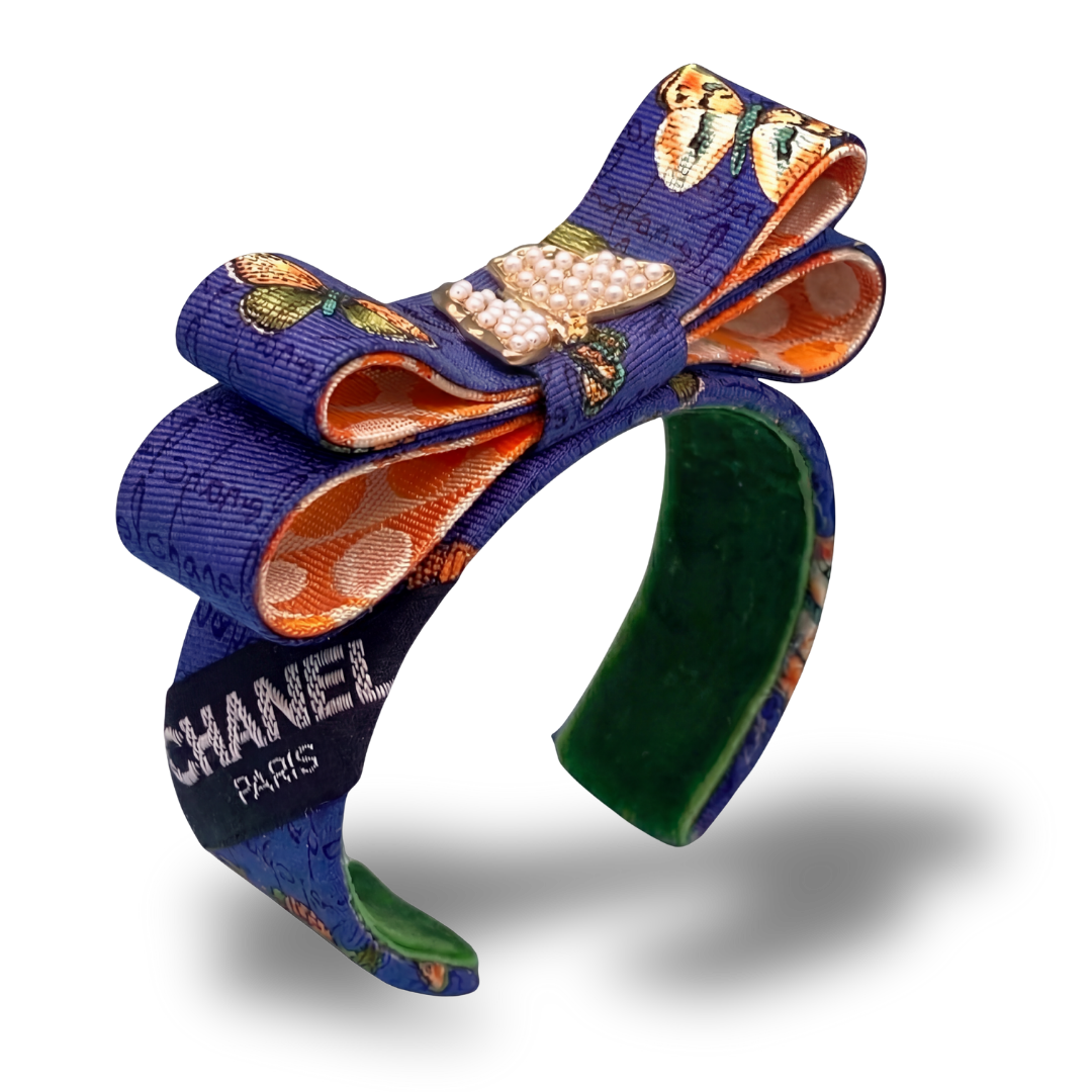 Chanel Necktie Cuff Bracelet by Flock by Wild for Vintage Luxe Up