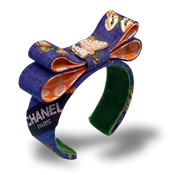 Chanel Necktie Cuff Bracelet by Flock by Wild for Vintage Luxe Up