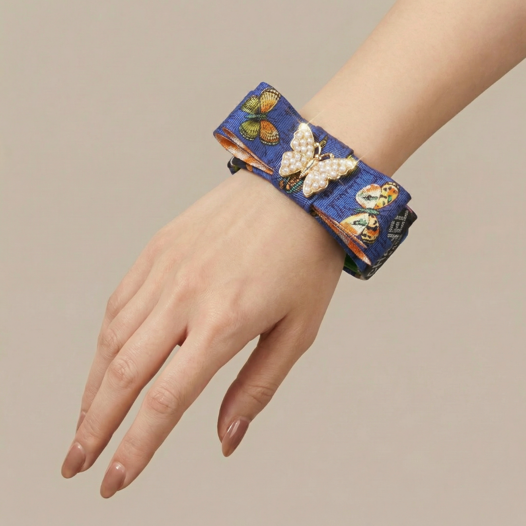 Chanel Necktie Cuff Bracelet by Flock by Wild for Vintage Luxe Up