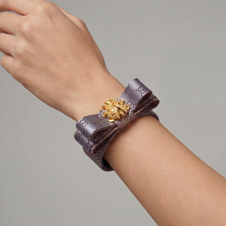 Gucci Necktie Cuff Bracelet by Flock by Wild for Vintage Luxe Up