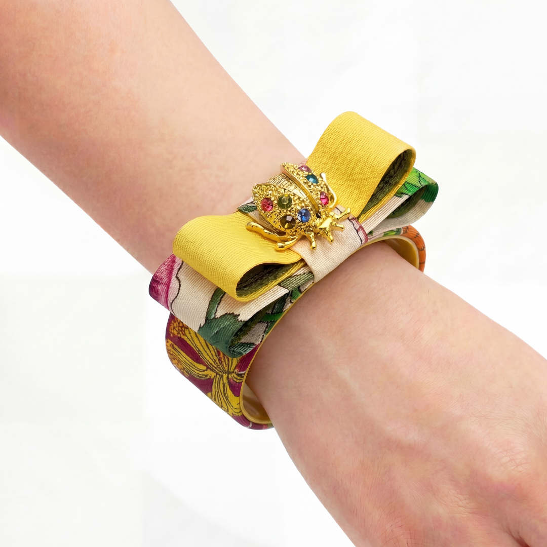 Gucci Necktie Cuff Bracelet by Flock by Wild for Vintage Luxe Up