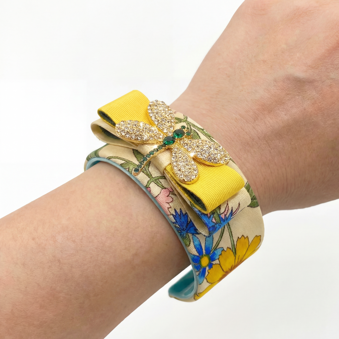 Gucci Necktie Cuff Bracelet by Flock by Wild for Vintage Luxe Up