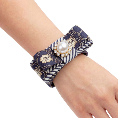 Chanel Necktie Cuff Bracelet by Flock by Wild for Vintage Luxe Up