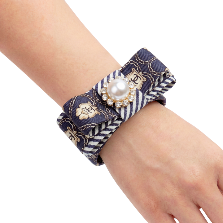 Chanel Necktie Cuff Bracelet by Flock by Wild for Vintage Luxe Up