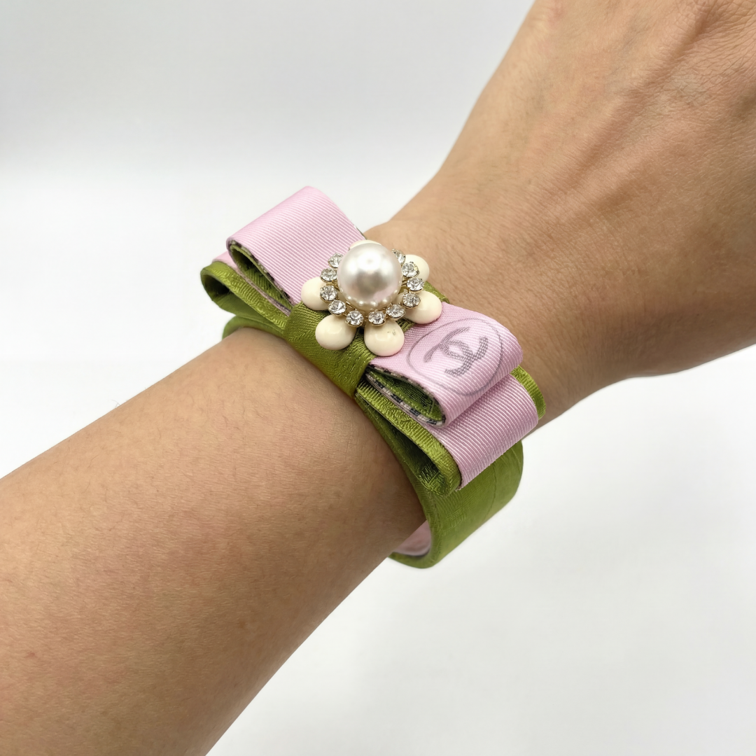 Chanel Necktie Cuff Bracelet by Flock by Wild for Vintage Luxe Up