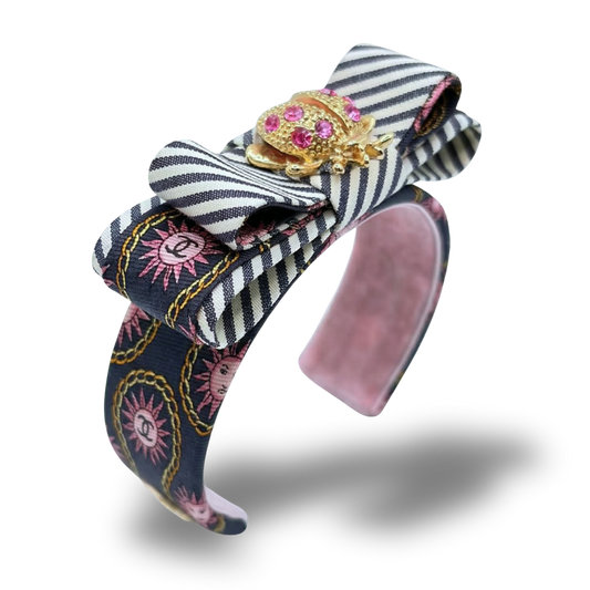 Chanel Necktie Cuff Bracelet by Flock by Wild for Vintage Luxe Up