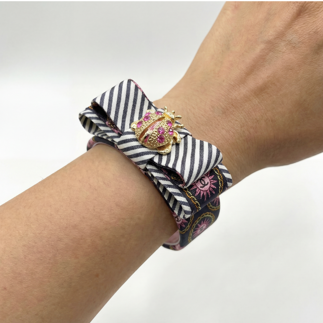 Chanel Necktie Cuff Bracelet by Flock by Wild for Vintage Luxe Up