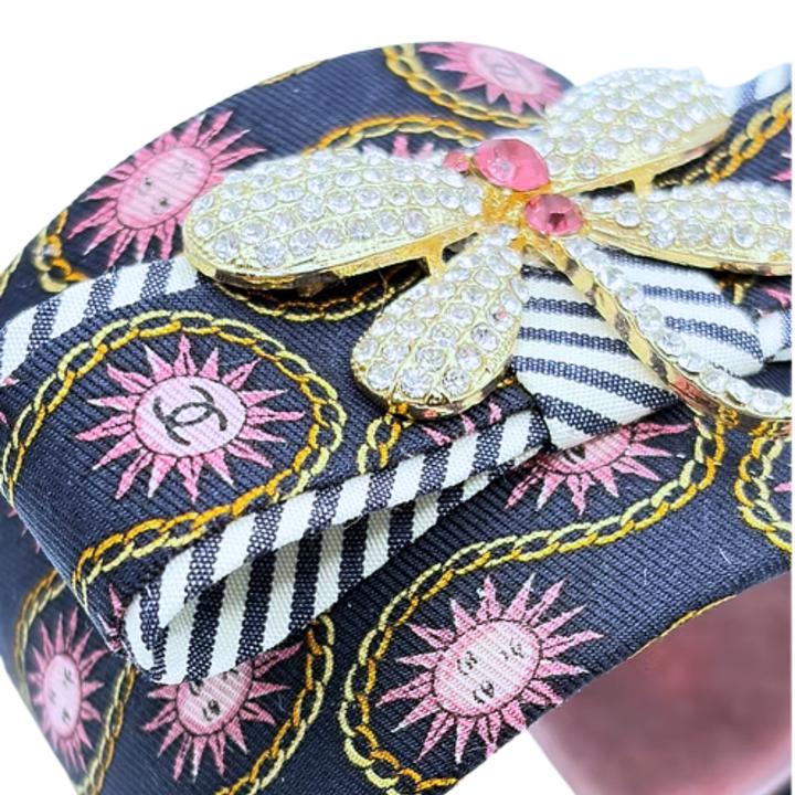 Chanel Silk Necktie Cuff Bracelet by Flock by Wild for Vintage Luxe Up