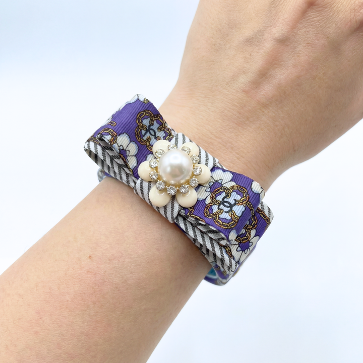 Chanel Necktie Cuff Bracelet by Flock by Wild for Vintage Luxe Up