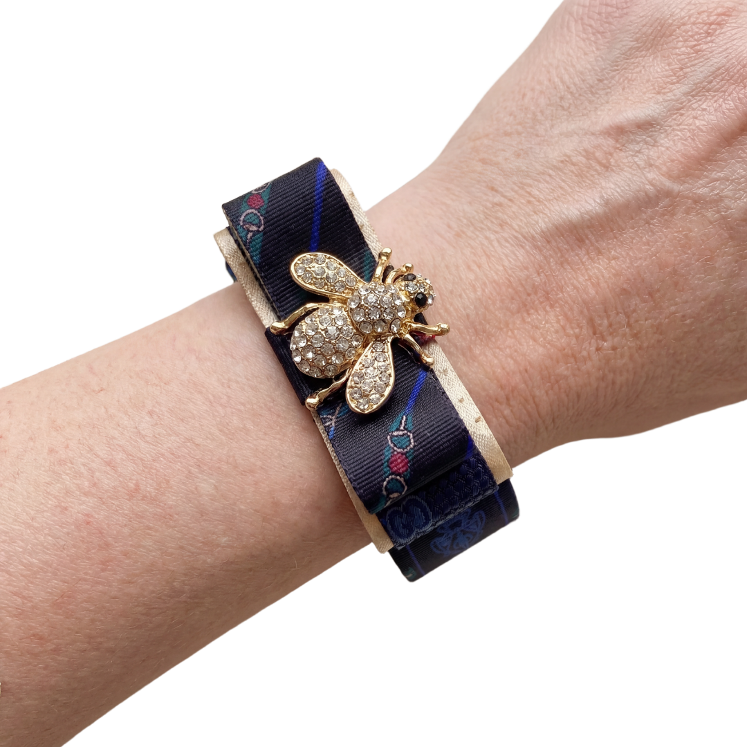 Gucci Necktie Cuff Bracelet by Flock by Wild for Vintage Luxe Up