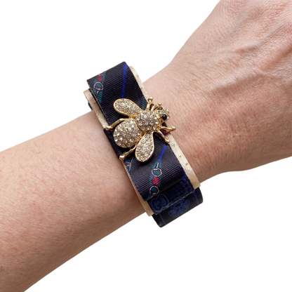 Gucci Necktie Cuff Bracelet by Flock by Wild for Vintage Luxe Up