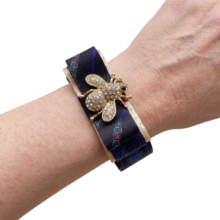 Gucci Necktie Cuff Bracelet by Flock by Wild for Vintage Luxe Up