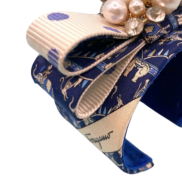 Ferragamo Silk Necktie Cuff Bracelet by Flock by Wild for Vintage Luxe Up
