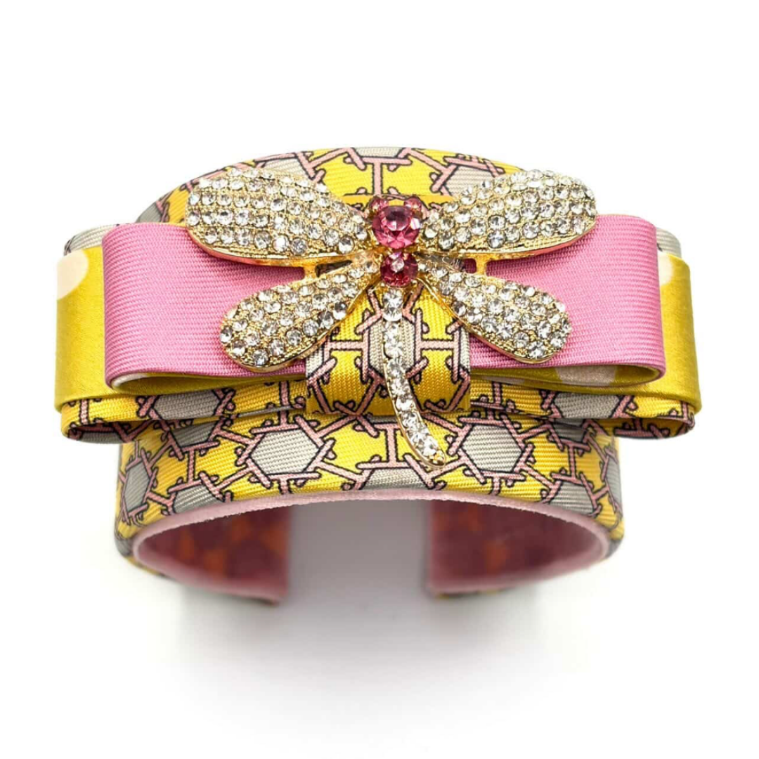 Hermes Silk Necktie Cuff Bracelet | Hermes Jewelry