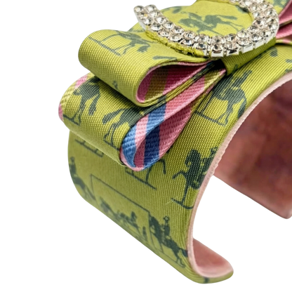Hermes Silk Necktie Cuff Bracelet | Hermes Jewelry