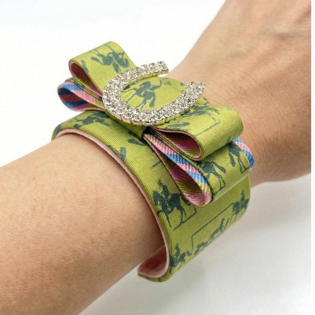Hermes Silk Necktie Cuff Bracelet | Hermes Jewelry