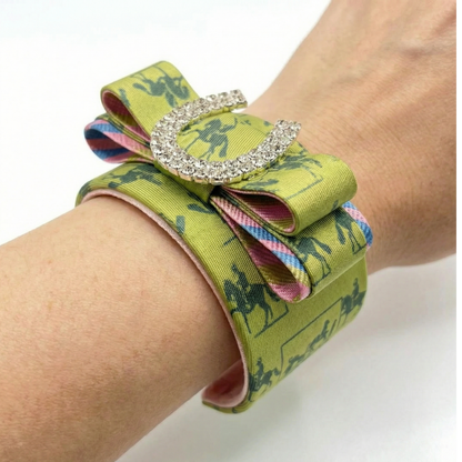 Hermes Silk Necktie Cuff Bracelet | Hermes Jewelry