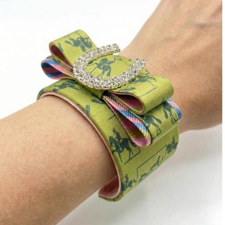 Hermes Silk Necktie Cuff Bracelet | Hermes Jewelry