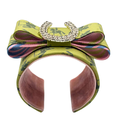 Hermes Silk Necktie Cuff Bracelet | Hermes Jewelry