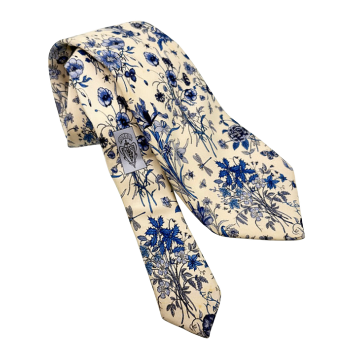Gucci Flora Blue Necktie