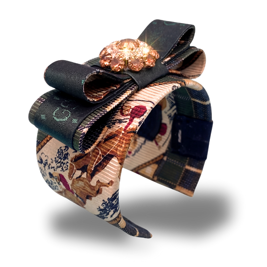 Gucci Necktie Cuff Bracelet by FlockbyWild for Vintage Luxe Up