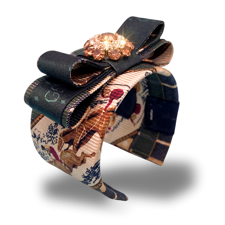 Gucci Necktie Cuff Bracelet by FlockbyWild for Vintage Luxe Up