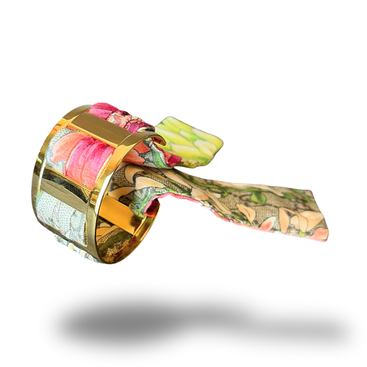 GG Bouquet Vintage Scarf Cuff Bracelet