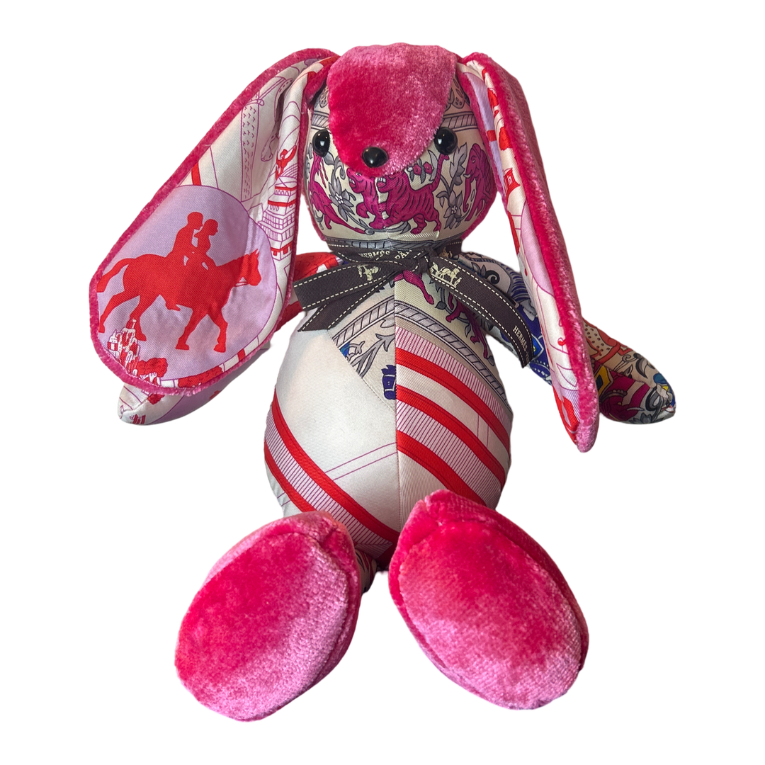 Vintage Hermes Scarf Patchwork Bunny at Vintage Luxe Up