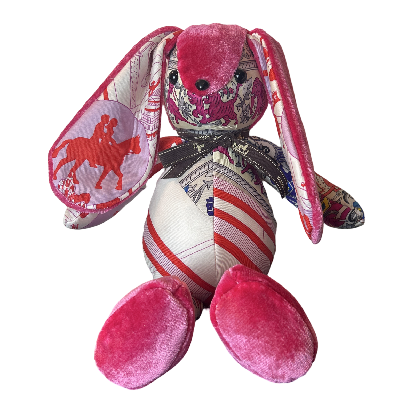 Vintage Hermes Scarf Patchwork Bunny at Vintage Luxe Up