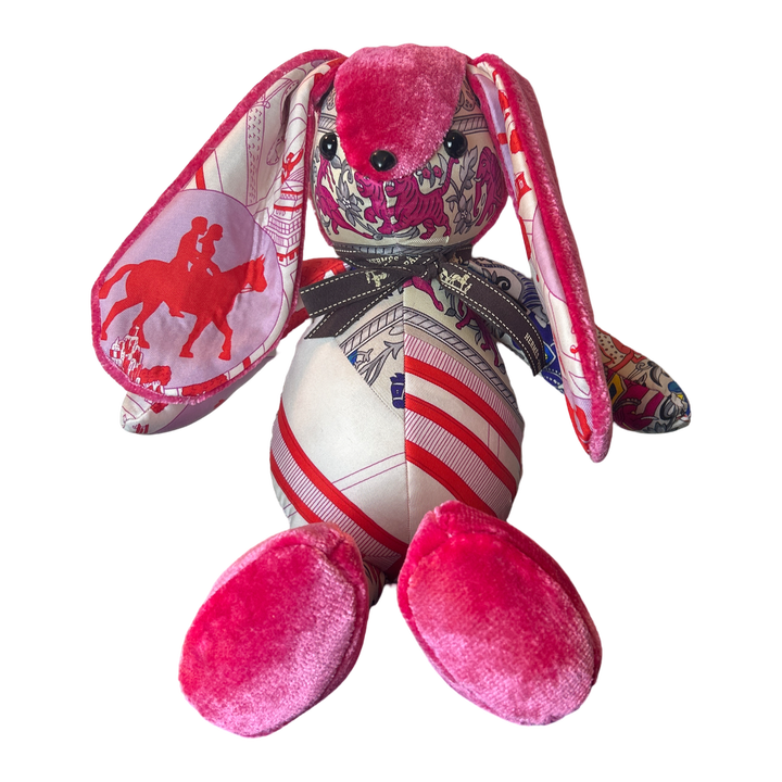 Vintage Hermes Scarf Patchwork Bunny at Vintage Luxe Up