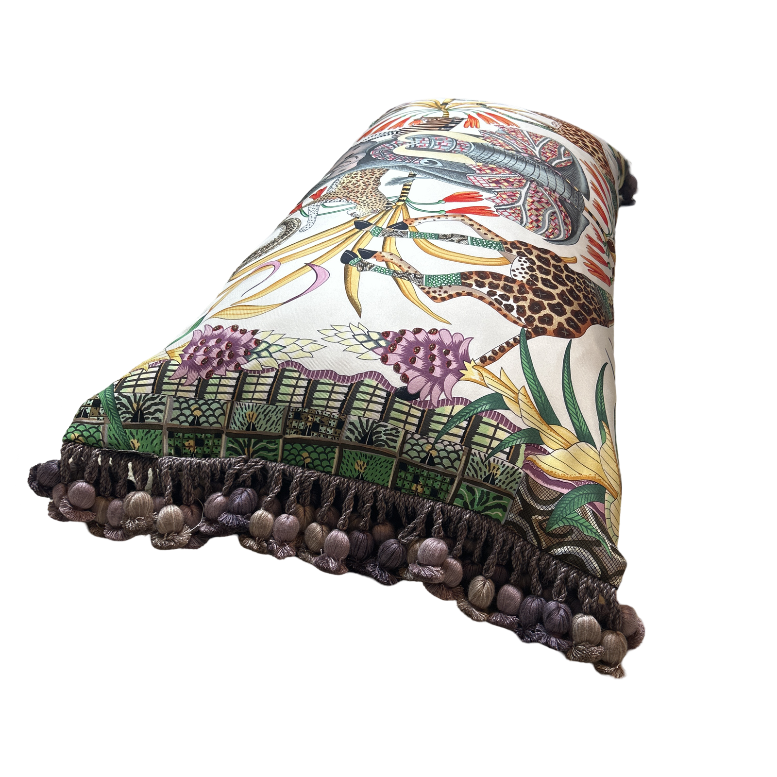 Hermes Marche du Zambeze Scarf Pillow at Vintage Luxe Up