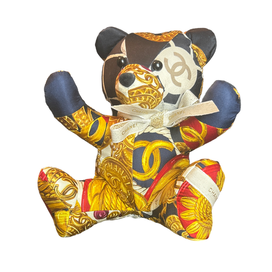 Chanel Vintage Scarf | Chanel Teddy Bear at Vintage Luxe Up