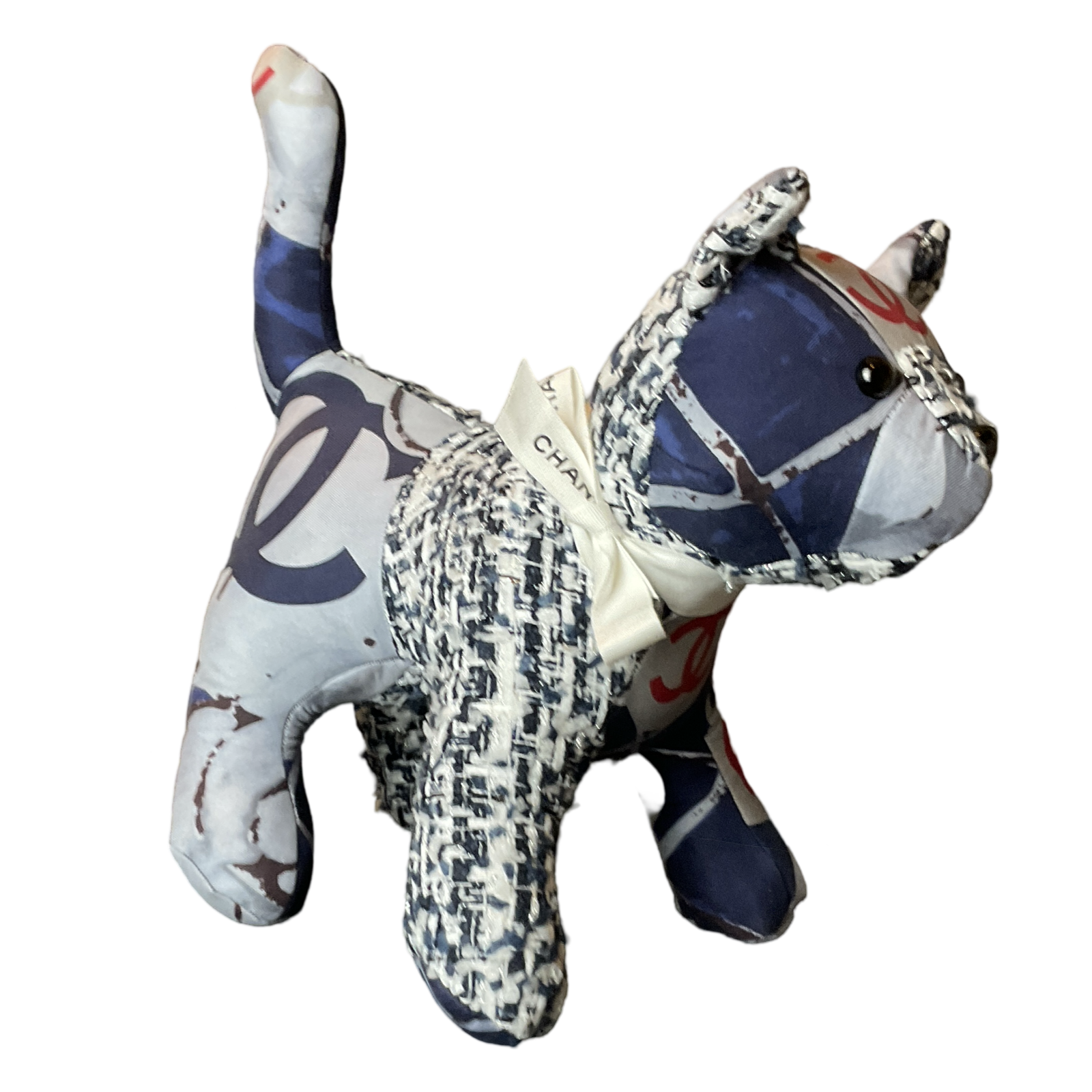 Chanel CC Logo Scarf Kitten at Vintage Luxe Up