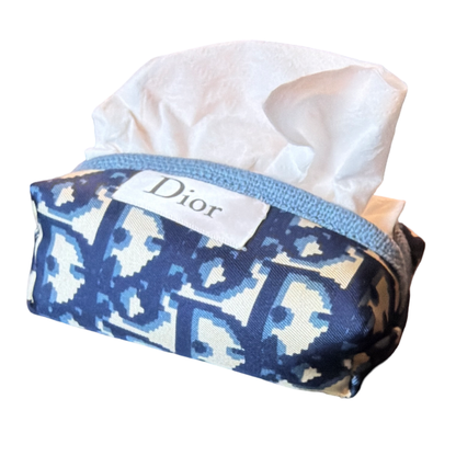 Dior Trotter Blue Scarf | Travel Tissue Pouch
