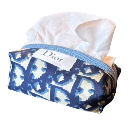 Dior Trotter Blue Scarf | Travel Tissue Pouch
