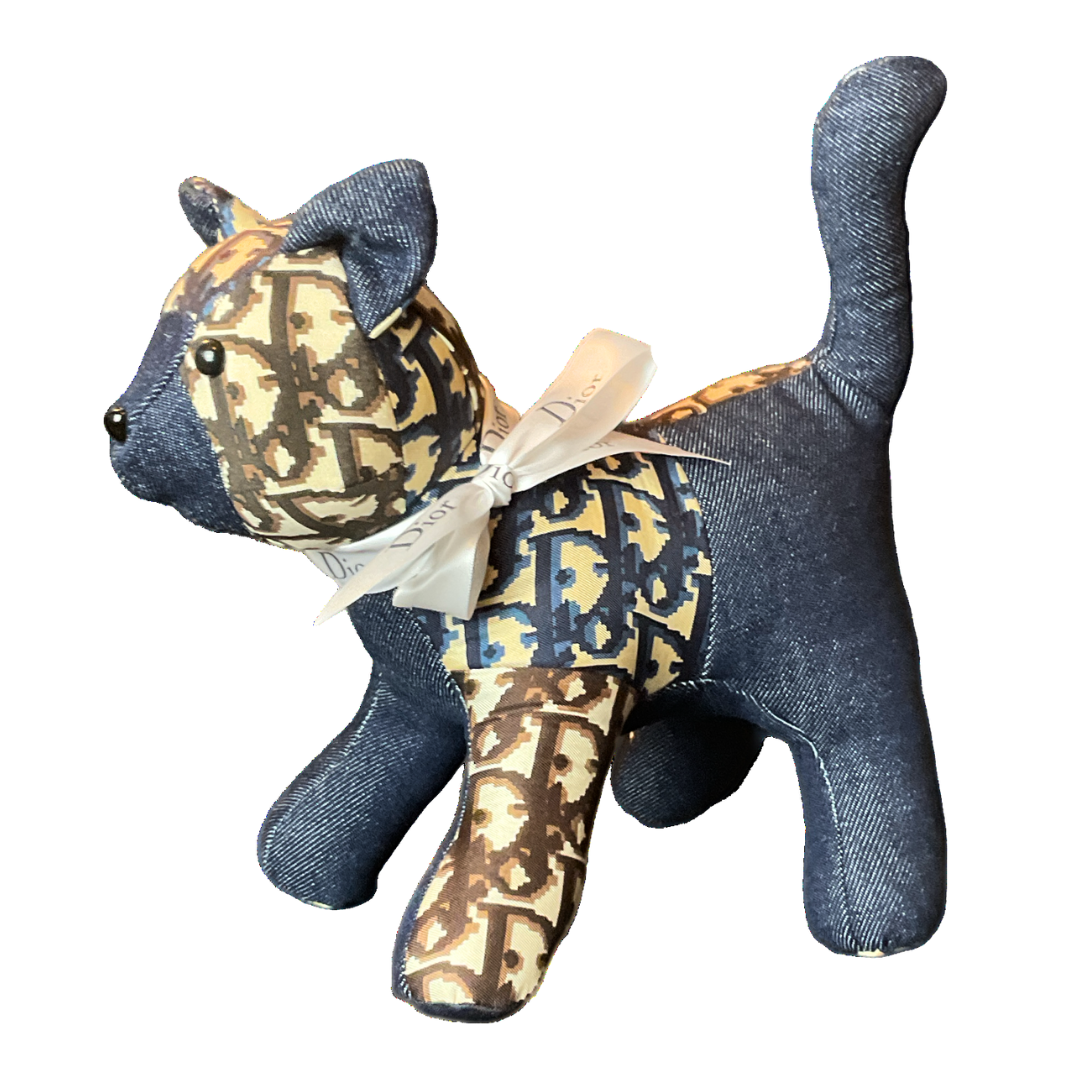 Dior Trotter Scarf Patchwork Kitten at Vintage Luxe Up