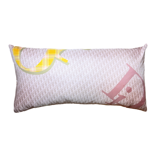 Dior Trotter Infini Tartan Scarf Pillow
