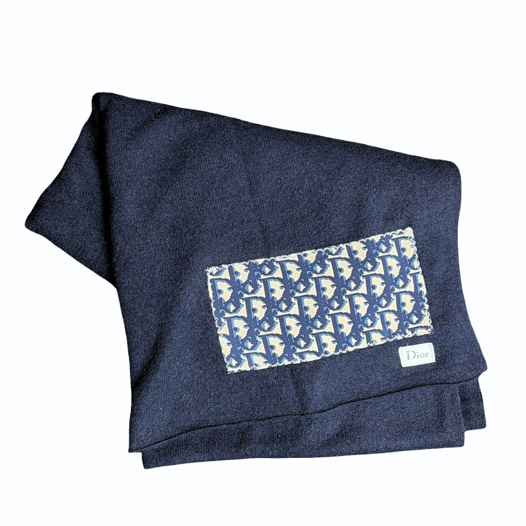 Dior Trotter Silk Scarf & Cashmere Shawl at Vintage Luxe Up
