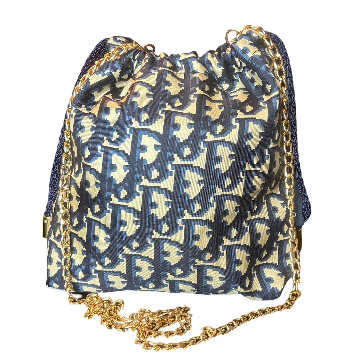 Dior Trotter Blue Scarf | Dior Crossbody Bag