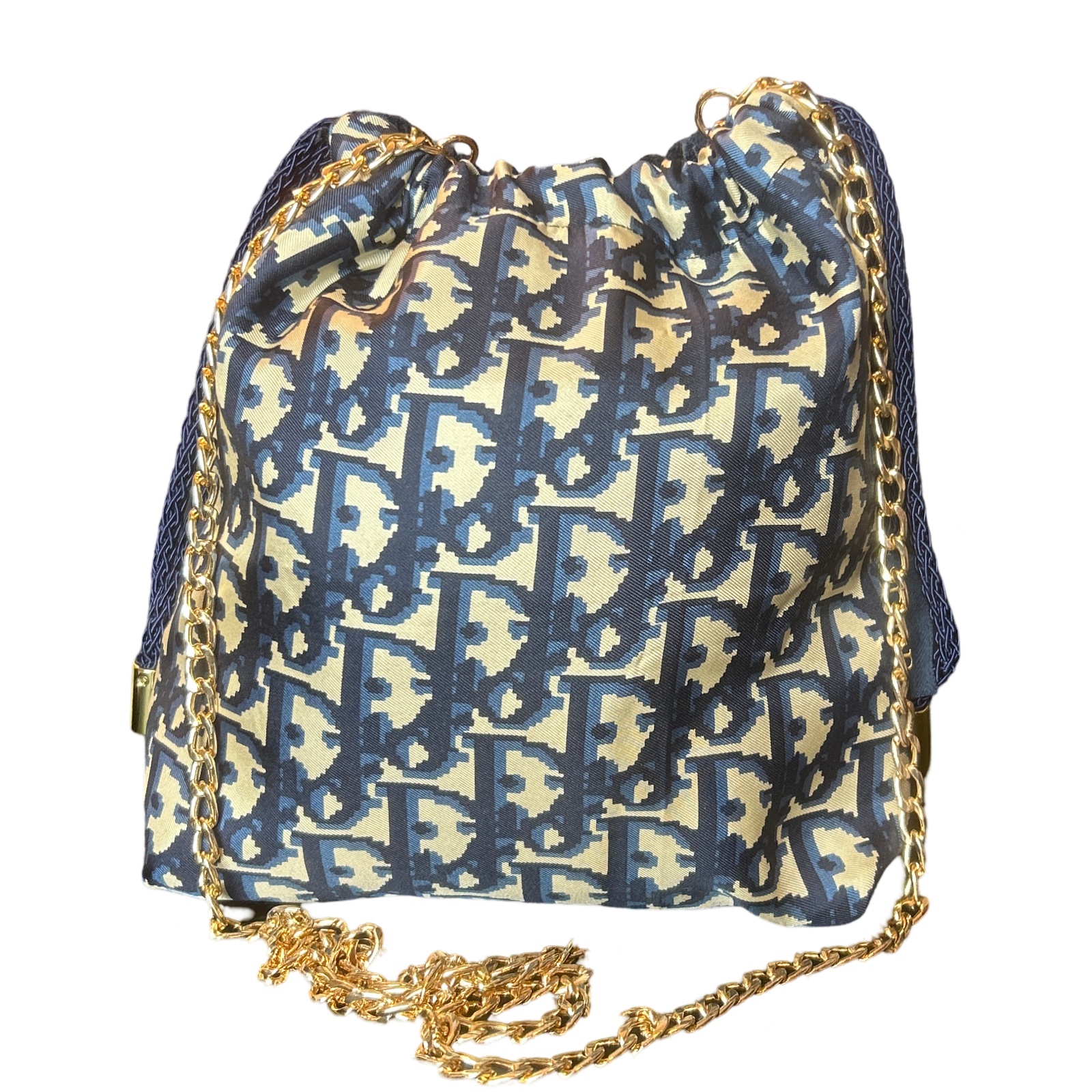Dior Trotter Blue Scarf | Dior Crossbody Bag