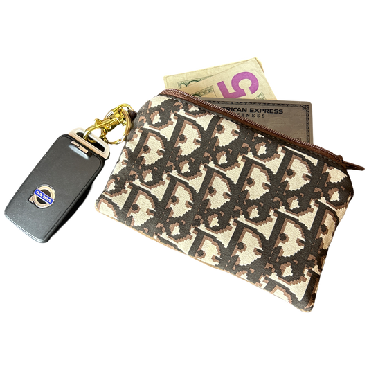 DIOR Vintage Trotter Scarf Coffee Run Bag & Keychain exclusively at VintageLuxeUp.com