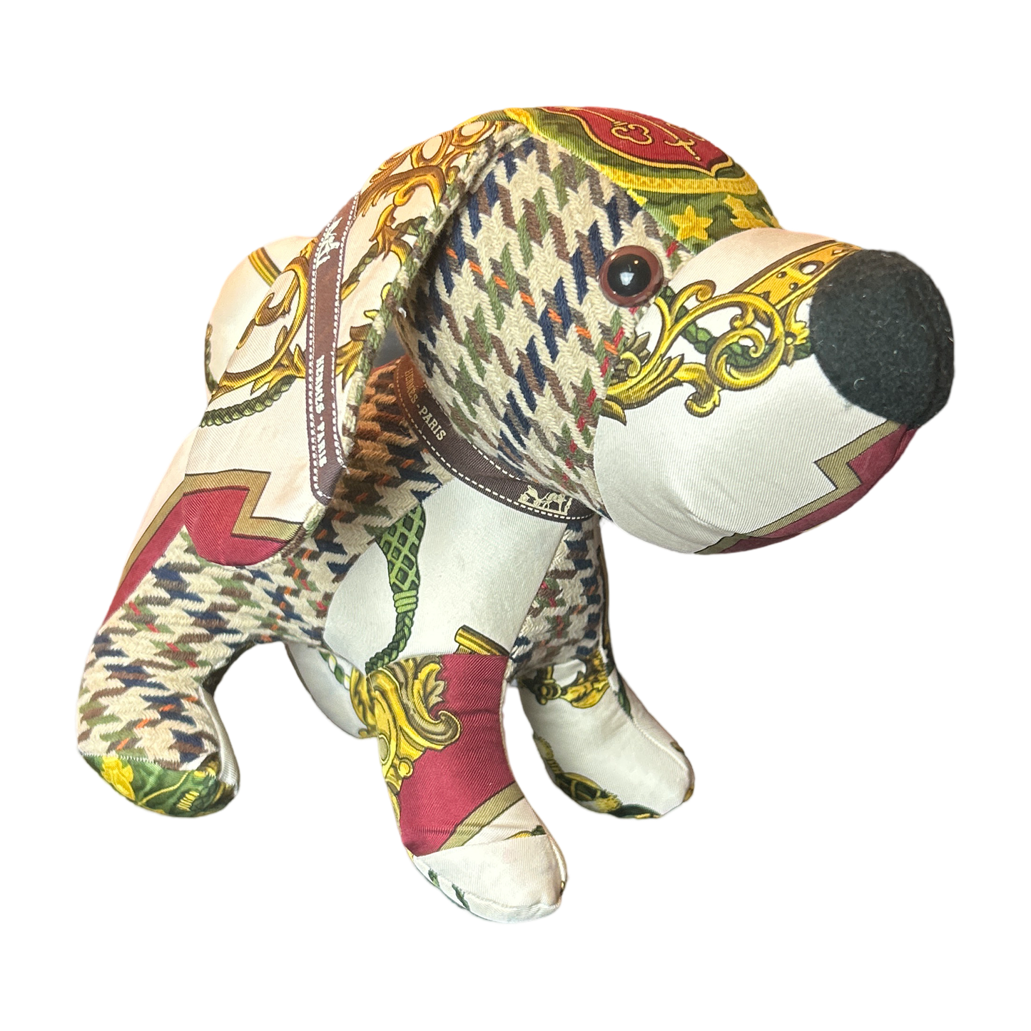 Hermes Les Cles Scarf Patchwork Puppy at Vintage Luxe Up