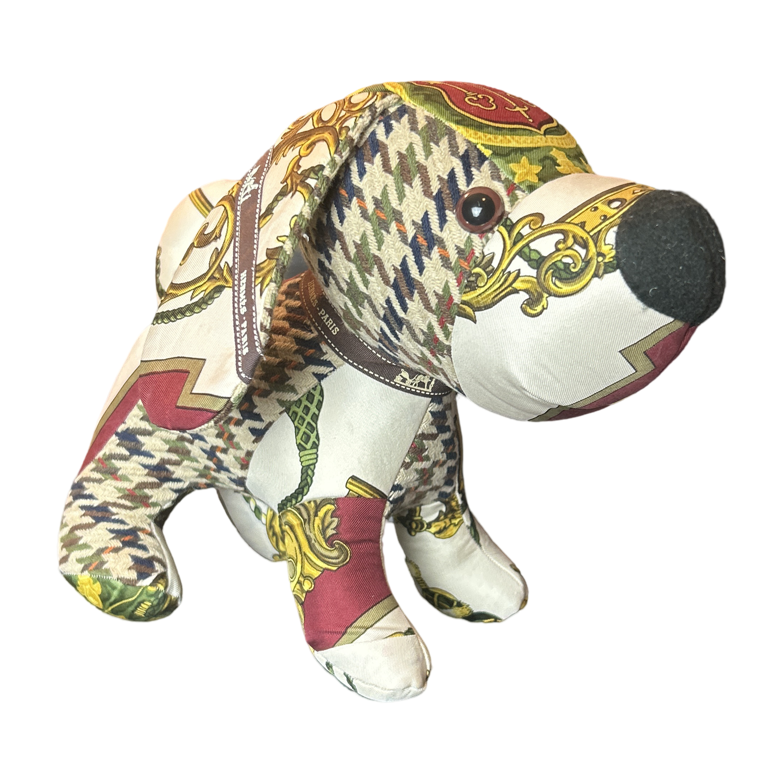 Hermes Les Cles Scarf Patchwork Puppy at Vintage Luxe Up
