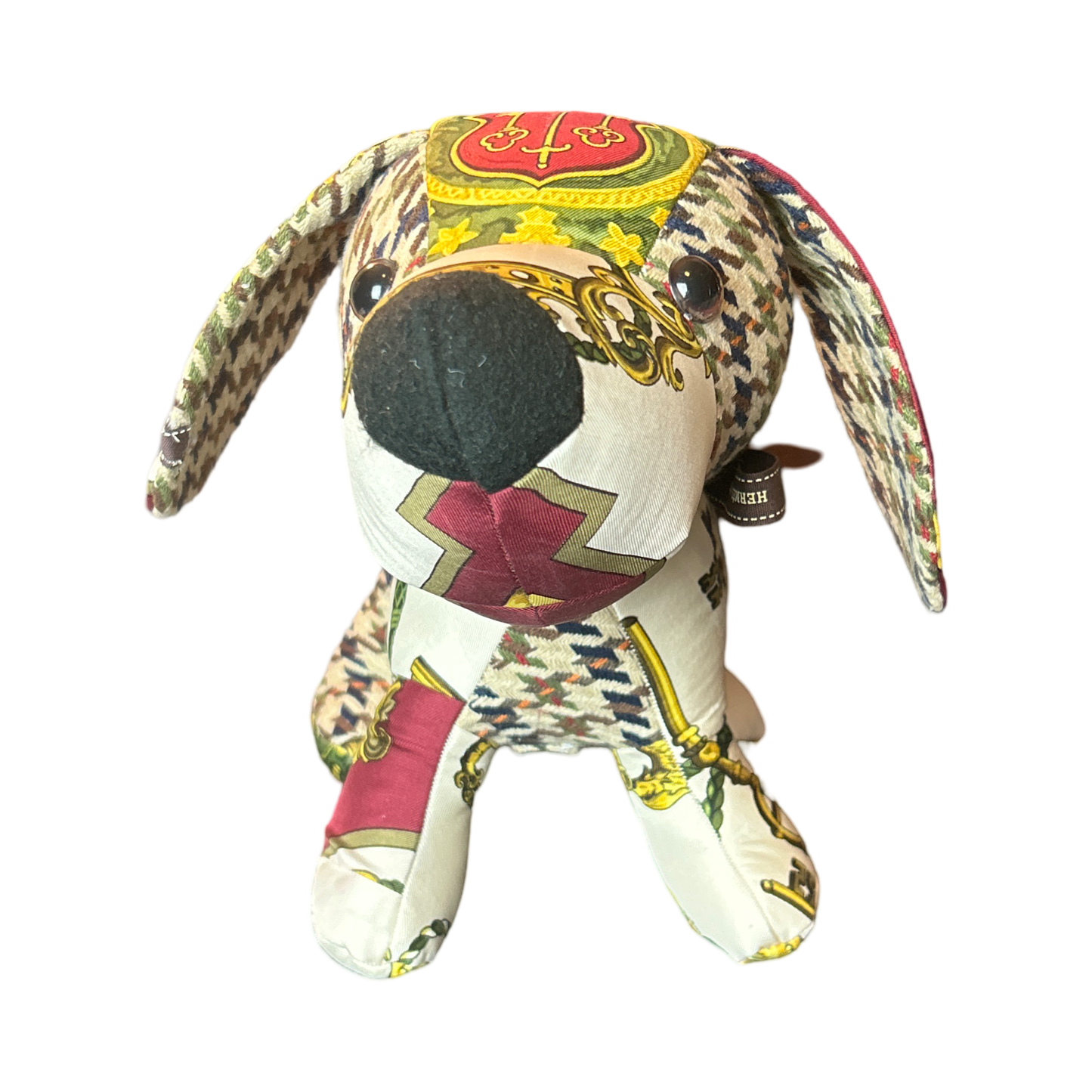 Hermes Les Cles Scarf Patchwork Puppy at Vintage Luxe Up