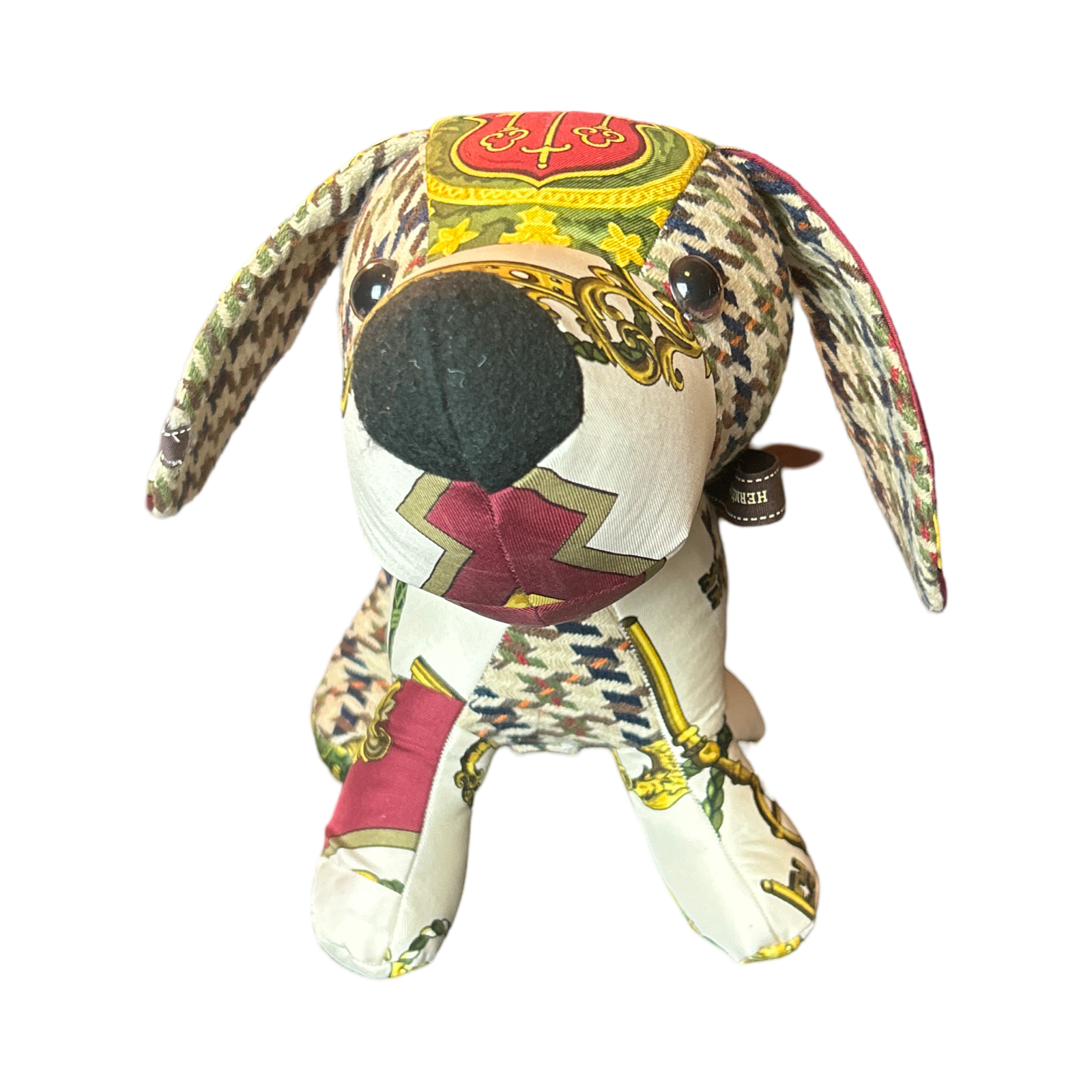 Hermes Les Cles Scarf Patchwork Puppy at Vintage Luxe Up