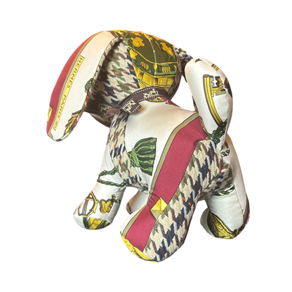 Hermes Les Cles Scarf Patchwork Puppy at Vintage Luxe Up