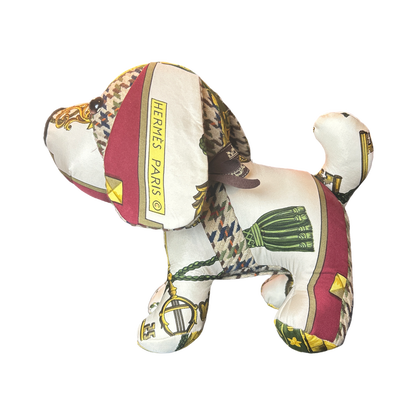Hermes Les Cles Scarf Patchwork Puppy at Vintage Luxe Up